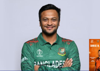 এশিয়ান লিজেন্ডস লিগে বাংলাদেশ টাইগার্সের অধিনায়ক সাকিব আল হাসান