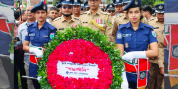 জুলাই শহিদদের প্রতি মৌলভীবাজার জেলা পুলিশের শ্রদ্ধা